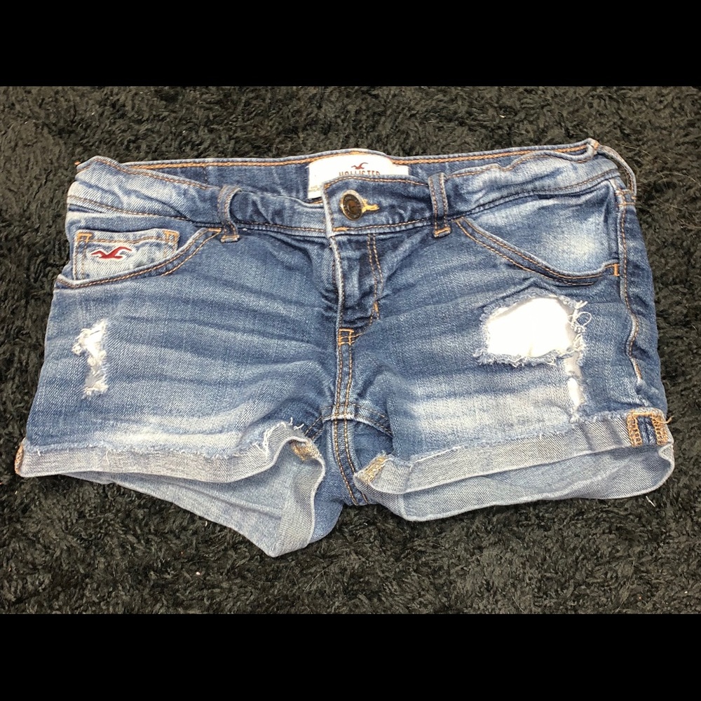 Hollister low rise jean shorts